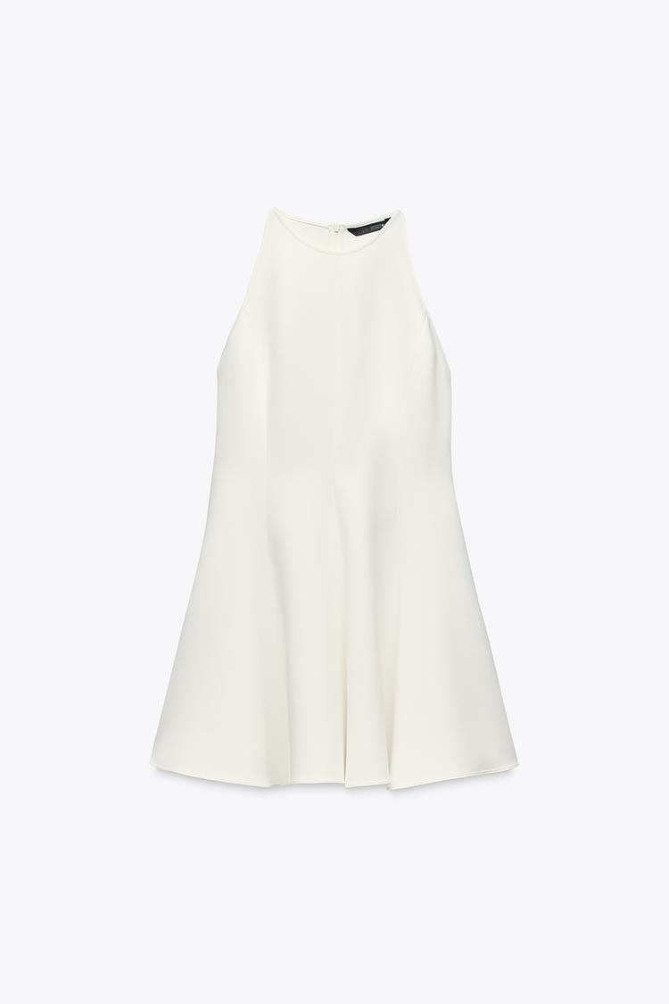 HALTER GODET VESTIDO ZARA
