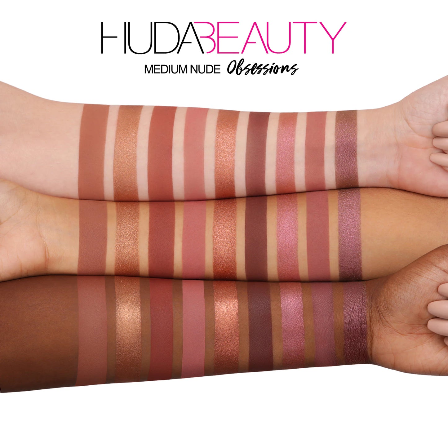 PALETA DE SOMBRAS NUDE OBSESSIONS HUDA BEAUTY