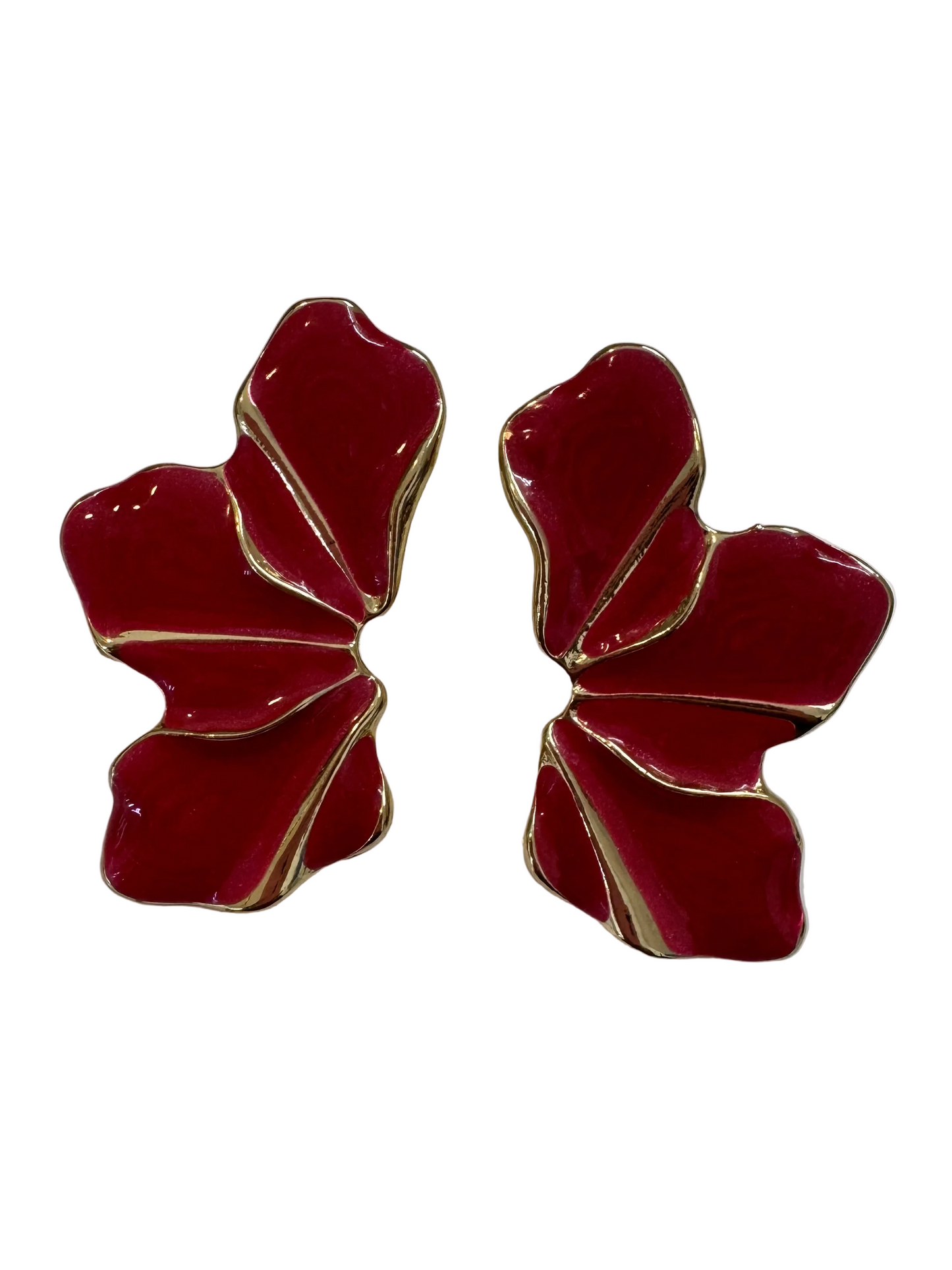 Pendiente pétalo de flor