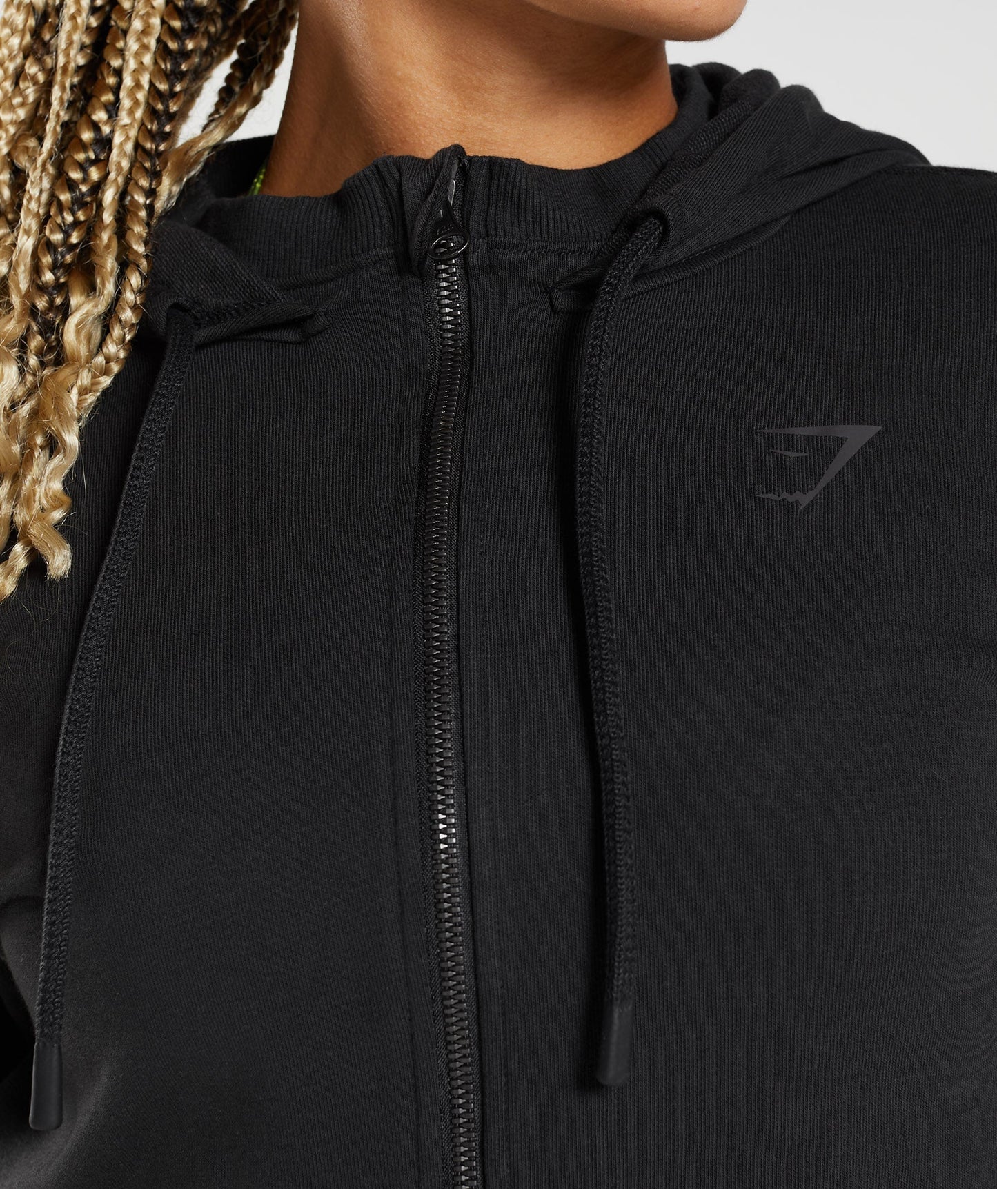 SUDADERA CON CAPUCHA CON CREMALLERA CORTA GS POWER