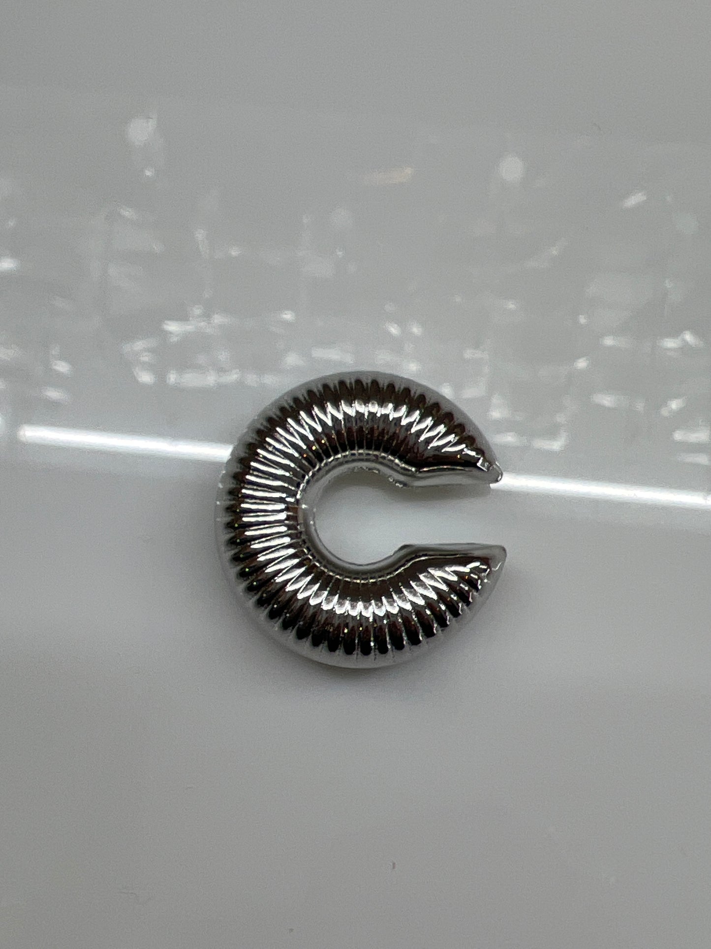 EARCUFF GRANDE PLATEADO