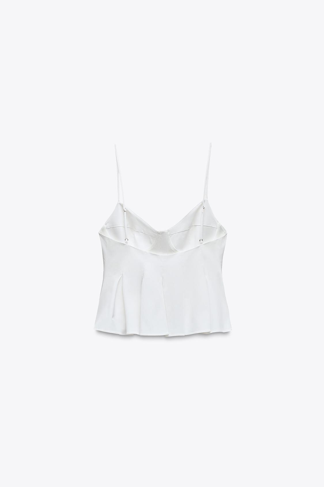 TOP POPELIN PLIEGUES ZARA