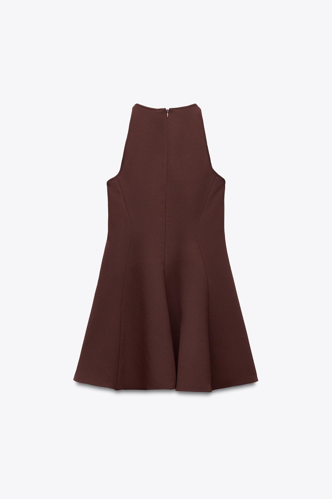 VESTIDO HALTER GODET ZARA
