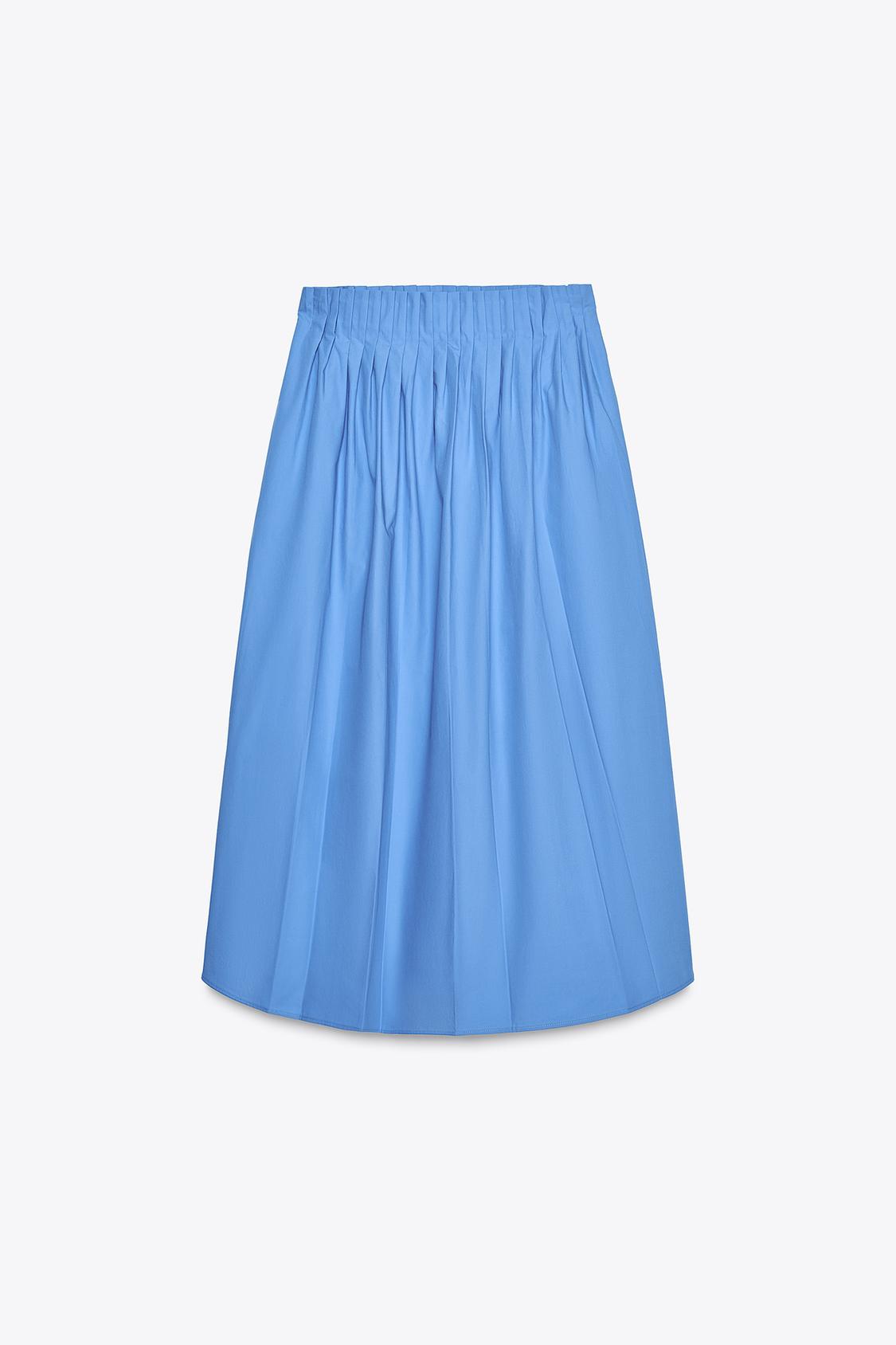 FALDA MIDI POPELIN