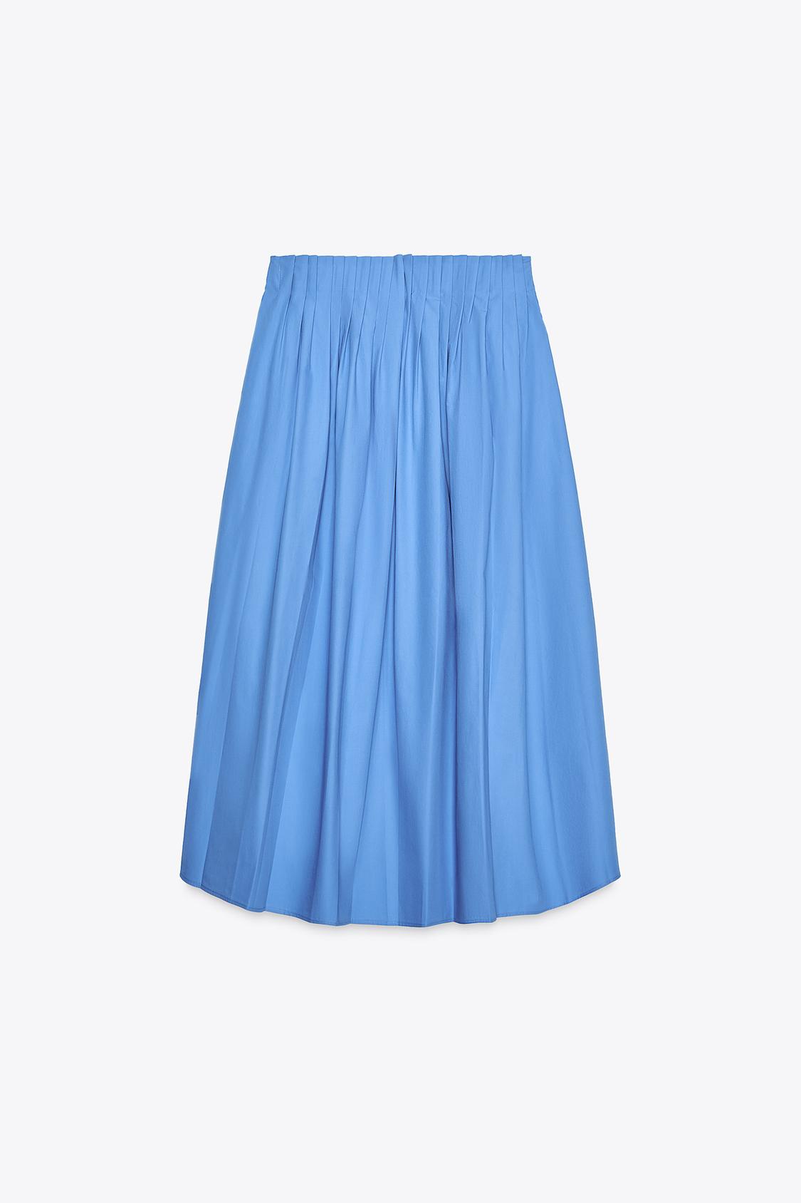 FALDA MIDI POPELIN