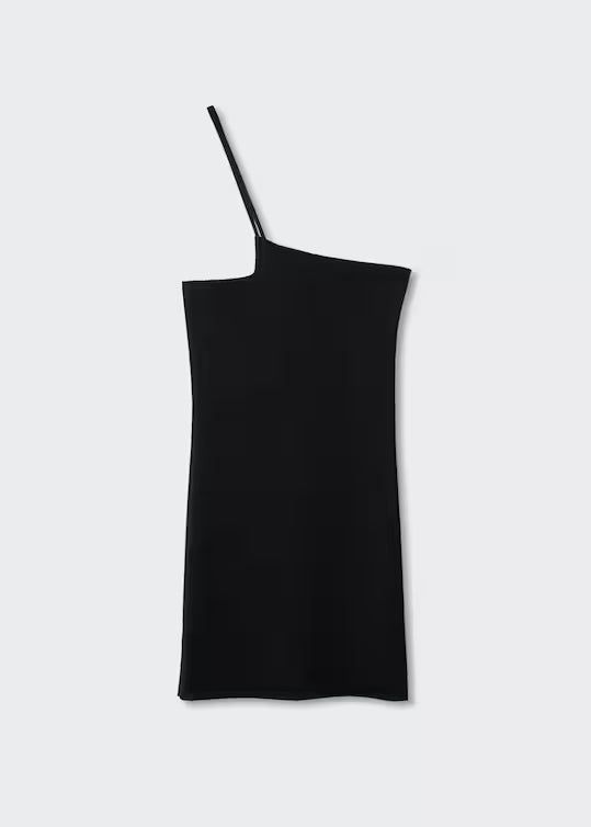 VESTIDO ESCOTE ASIMÉTRICO