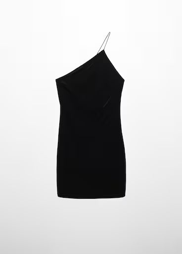 VESTIDO ASIMETRICO TERCIOPELO