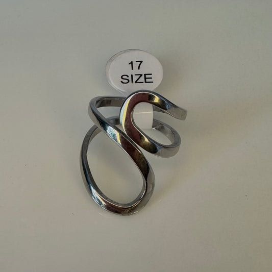 ANILLO PLATEADO ASIMÉTRICO