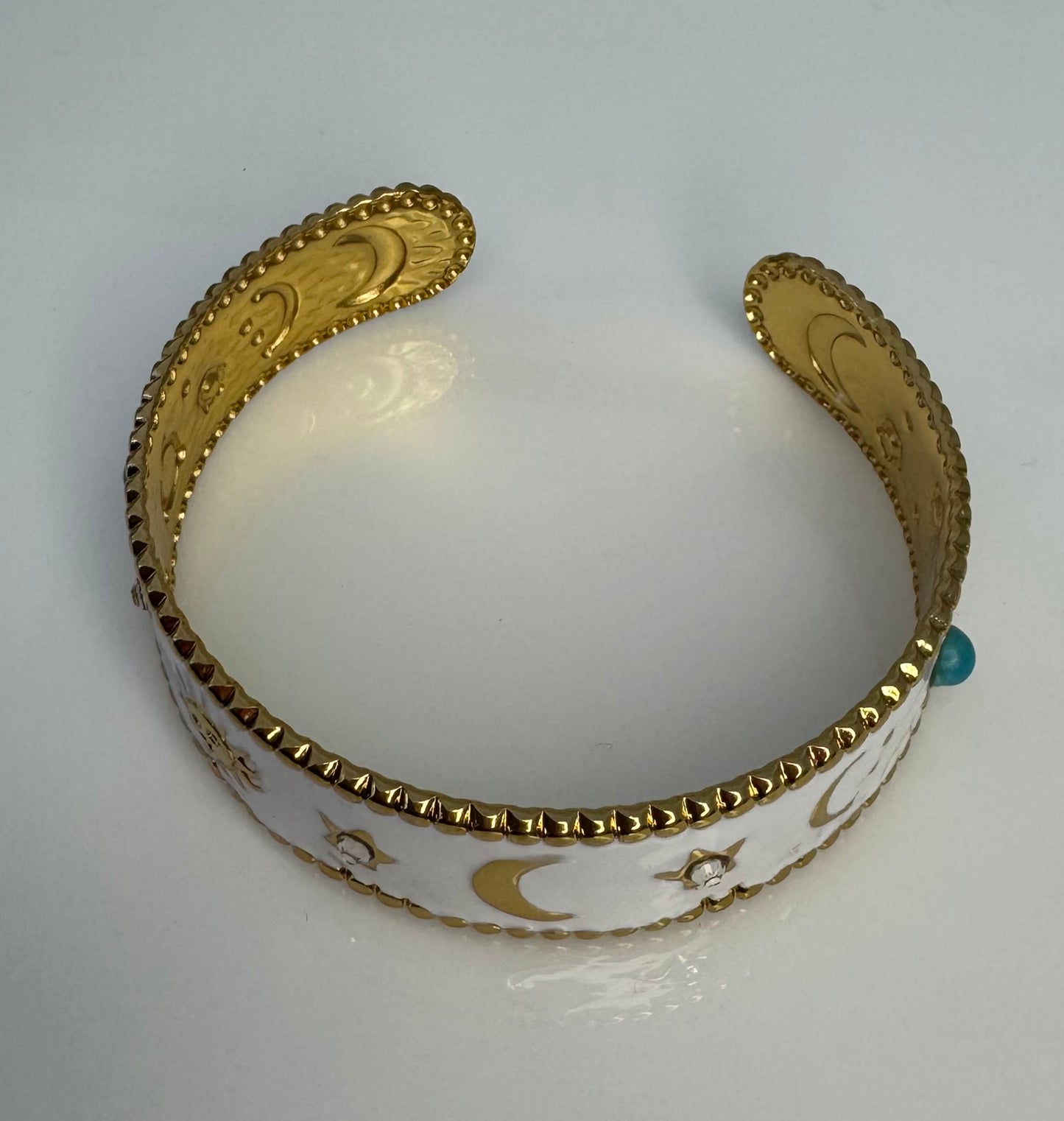 MANILLA DORADO CON BLANCO