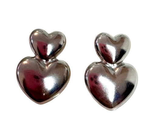 Pendiente de corazones