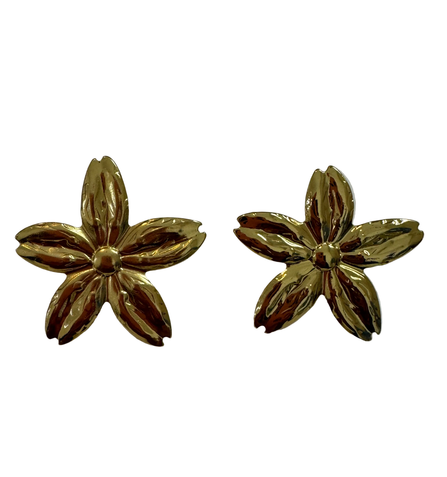 Pendiente de flor delgada
