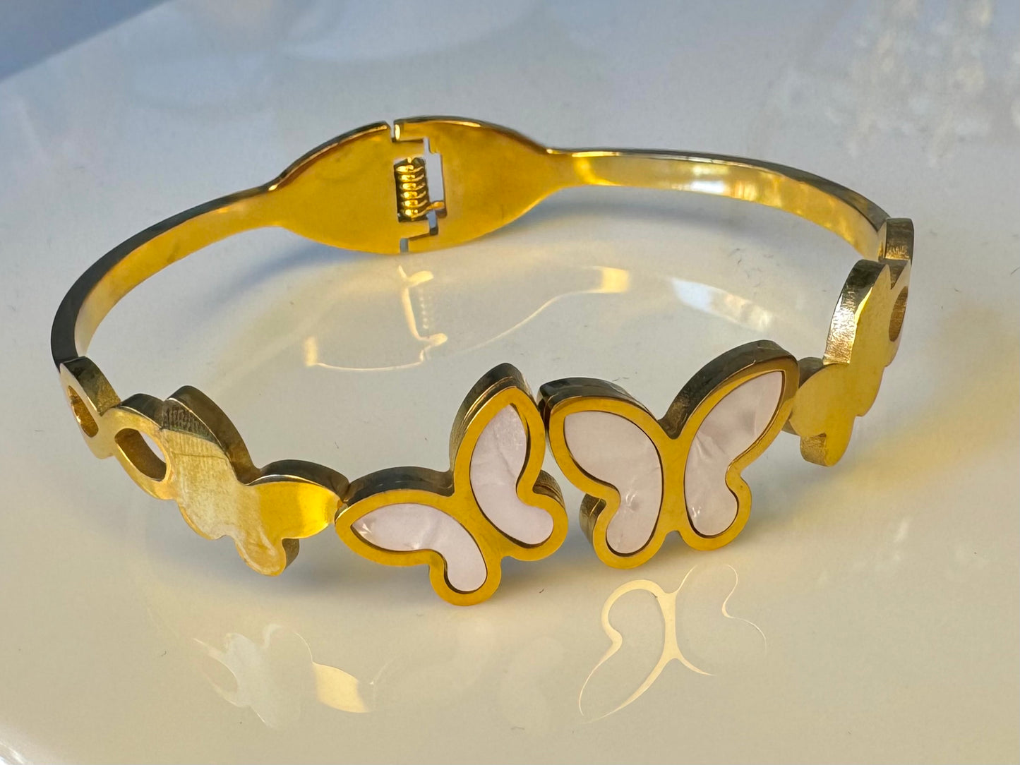 BRAZALETE MARIPOSA BLANCA
