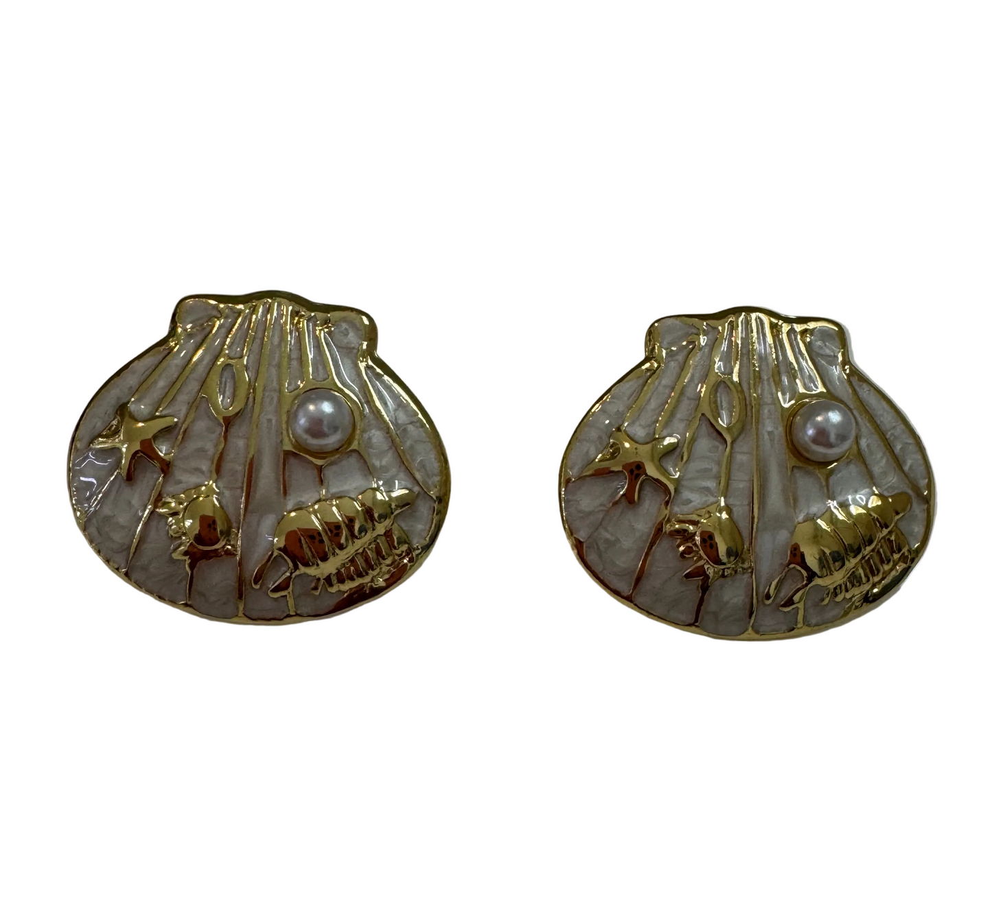Pendiente de conchas