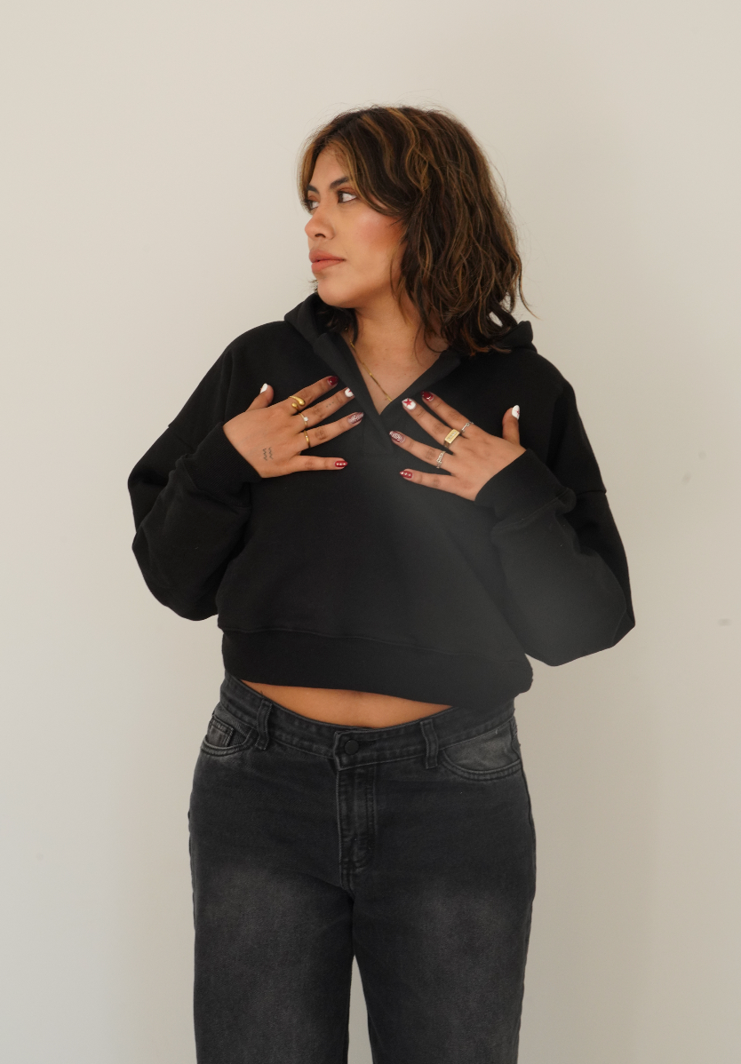 HOODIE CROP TOP