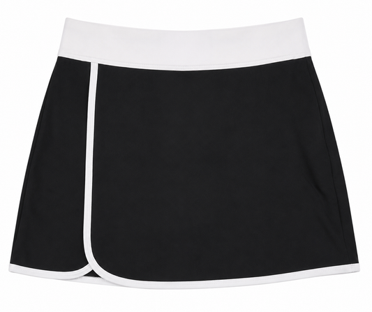 ICON SPORT SKIRT BLACK AND WHITE