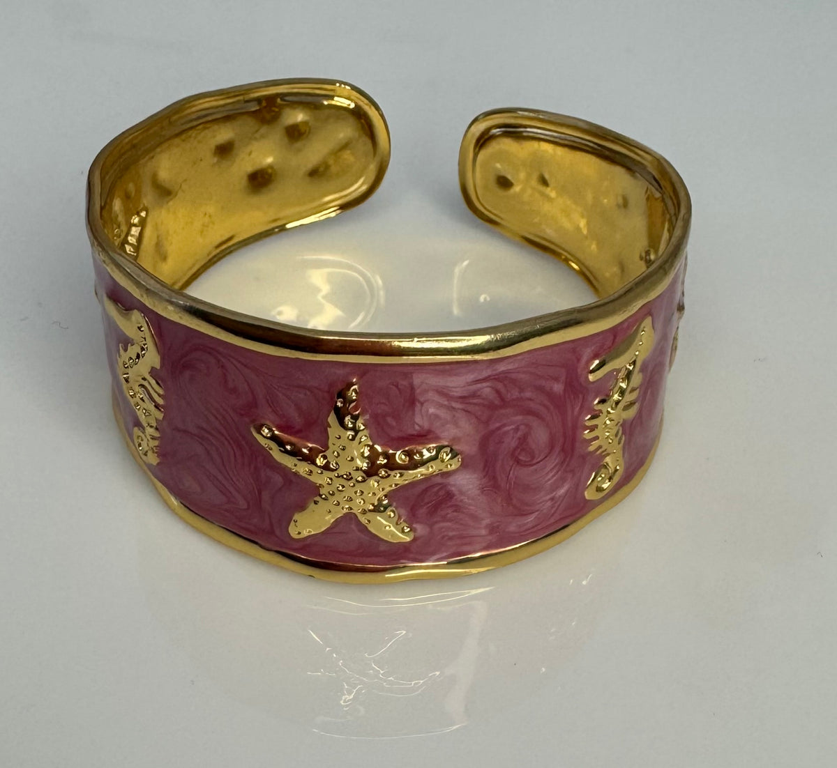 MANILLA DORADAS CON ROSADO
