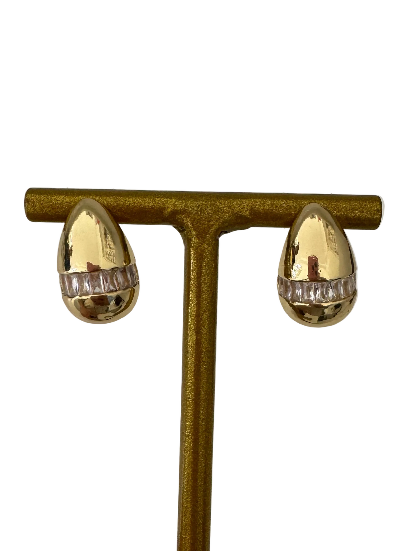 Pendiente gota con diamante