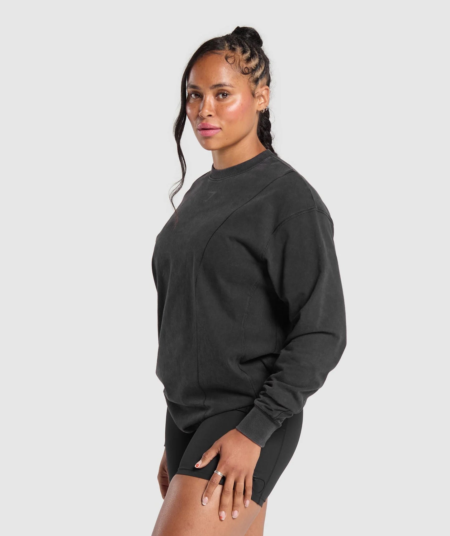 POWER OVERSIZED LONG SLEEVE TOP