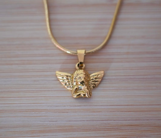 COLLAR DE ÁNGEL DORADA