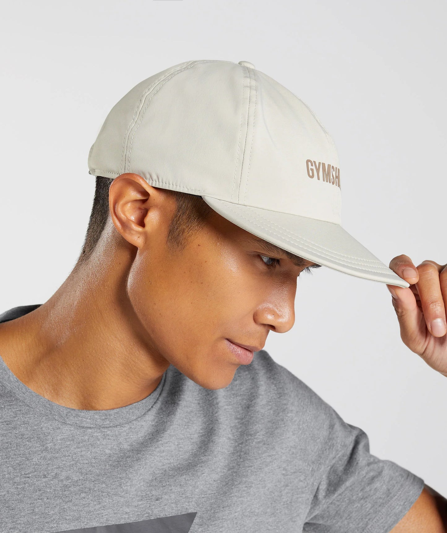 FLAT PEAK CAP PEBBLE GREY
