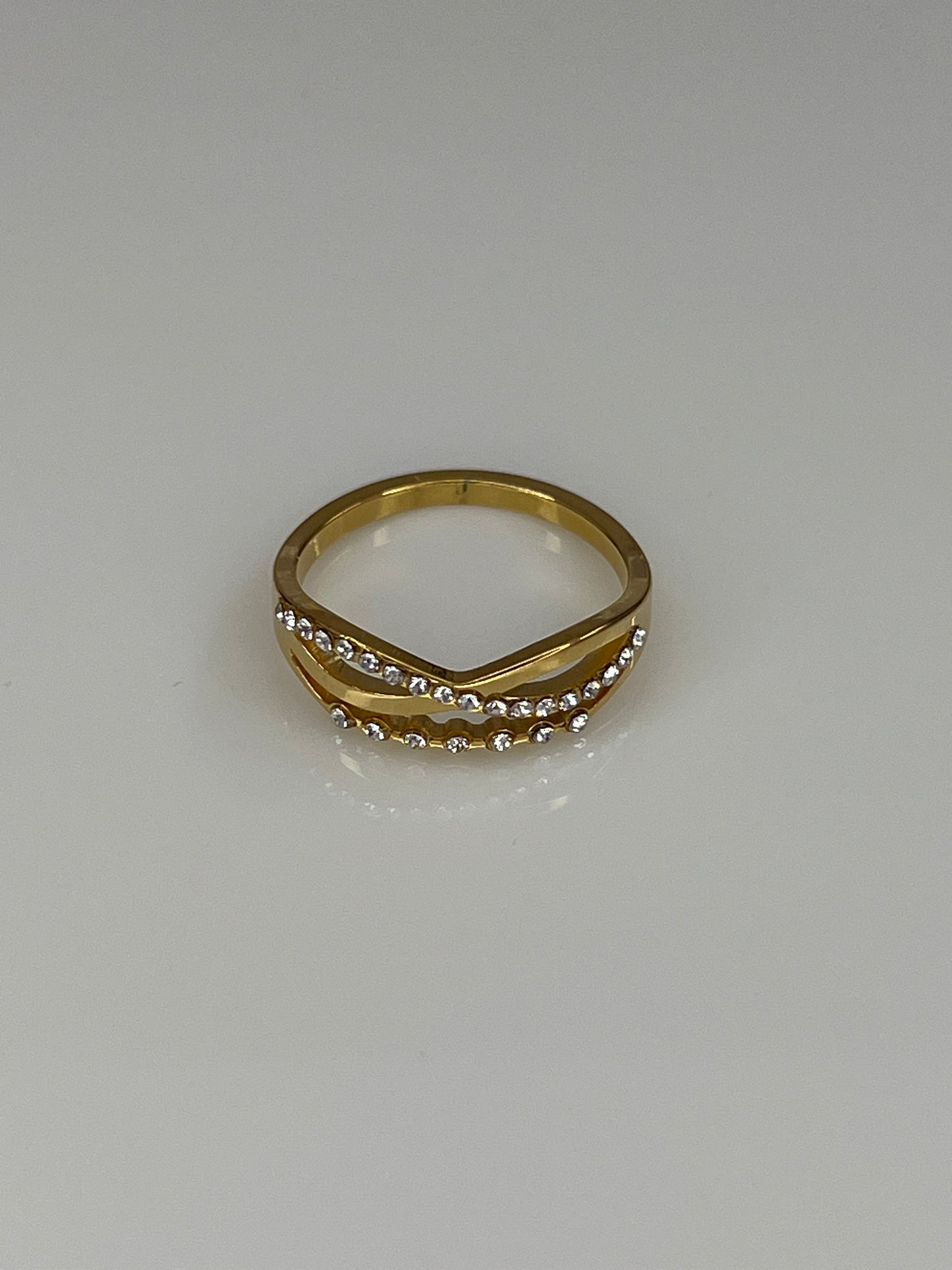Anillo triple brillos