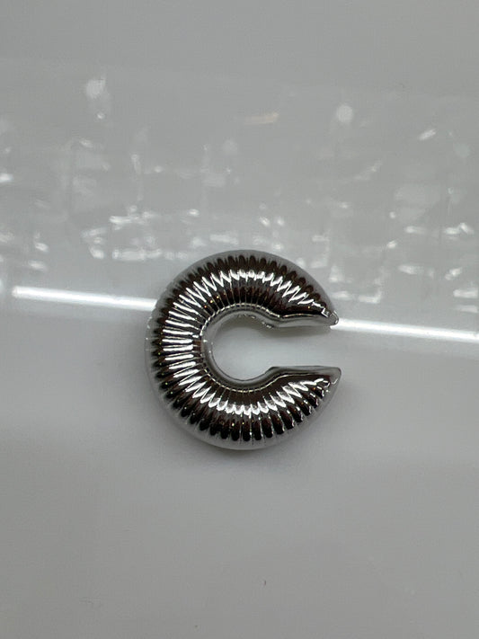 EARCUFF GRANDE PLATEADO